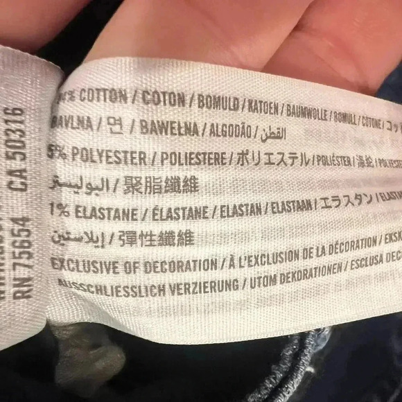 Abercrombie & Fitch Simone High Rise Ankle Jeans Women’s Size 31/12 Side Stripes - Picture 9 of 11